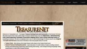 What Treasurenet.com website looked like in 2023 (1 year ago)