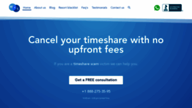 What Timesharescam.com website looked like in 2023 (2 years ago)
