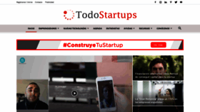 What Todostartups.com website looked like in 2023 (1 year ago)