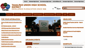 What Tamdistrict.org website looked like in 2023 (1 year ago)