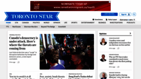 What Torontostar.com website looked like in 2023 (1 year ago)