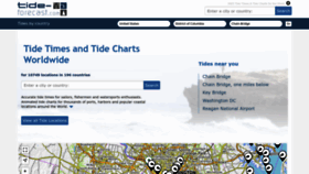 What Tide-forecast.com website looked like in 2023 (1 year ago)