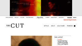 What Thecut.com website looked like in 2023 (1 year ago)