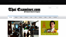 What Thaiexaminer.com website looked like in 2023 (1 year ago)