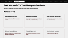What Textmechanic.com website looked like in 2023 (1 year ago)