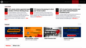 What Tut.ac.za website looked like in 2023 (2 years ago)