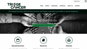 What Triagecancer.org website looked like in 2023 (1 year ago)