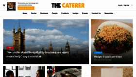 What Thecaterer.com website looked like in 2023 (1 year ago)