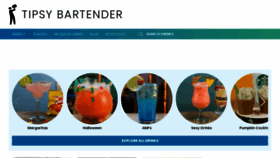 What Tipsybartender.com website looked like in 2023 (1 year ago)