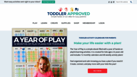 What Toddlerapproved.com website looked like in 2023 (1 year ago)