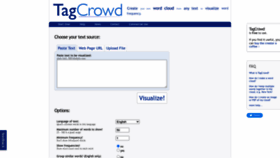 What Tagcrowd.com website looked like in 2023 (1 year ago)