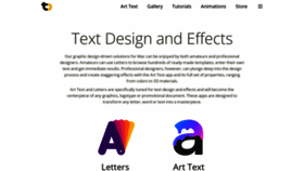 What Text.design website looked like in 2023 (1 year ago)