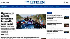 What Thecitizen.co.tz website looked like in 2023 (1 year ago)
