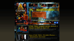What Trekcore.com website looked like in 2023 (1 year ago)
