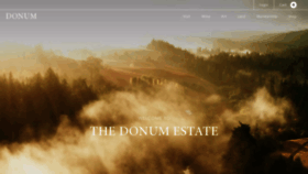What Thedonumestate.com website looked like in 2023 (1 year ago)