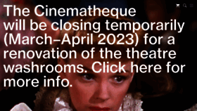 What Thecinematheque.ca website looked like in 2023 (1 year ago)
