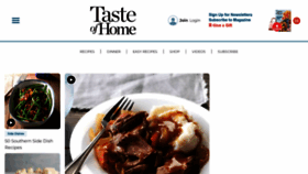 What Tasteofhome.com website looked like in 2023 (1 year ago)