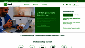 What Tdbank.com website looked like in 2023 (1 year ago)