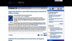 What Techdirt.com website looked like in 2023 (1 year ago)