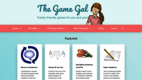 What Thegamegal.com website looked like in 2023 (1 year ago)