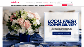 What Teleflora.com website looked like in 2023 (1 year ago)