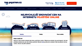 What Top-pojisteni.cz website looked like in 2023 (1 year ago)