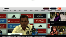 What Televisa.com website looked like in 2023 (1 year ago)