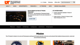 What Tennessee.edu website looked like in 2023 (1 year ago)