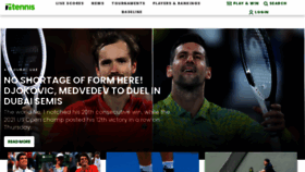 What Tennis.com website looked like in 2023 (1 year ago)