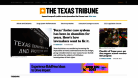 What Texastribune.org website looked like in 2023 (1 year ago)