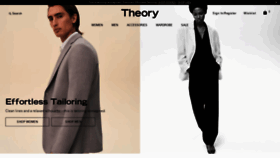 What Theory.com website looked like in 2023 (1 year ago)
