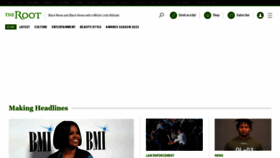 What Theroot.com website looked like in 2023 (1 year ago)
