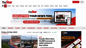 What Thestar.com.my website looked like in 2023 (1 year ago)