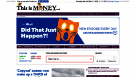 What Thisismoney.co.uk website looked like in 2023 (1 year ago)