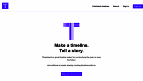 What Timetoast.com website looked like in 2023 (1 year ago)