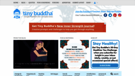 What Tinybuddha.com website looked like in 2023 (1 year ago)