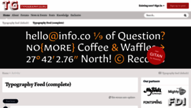 What Typography.guru website looked like in 2023 (1 year ago)