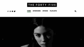 What Thefortyfive.com website looked like in 2023 (1 year ago)