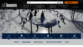 What Toronto.ca website looked like in 2023 (1 year ago)