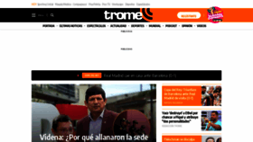 What Trome.pe website looked like in 2023 (1 year ago)