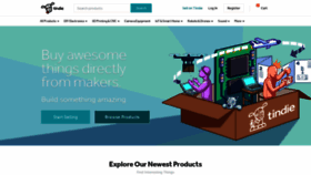 What Tindie.com website looked like in 2023 (1 year ago)