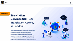 What Translationservices24.com website looked like in 2023 (1 year ago)
