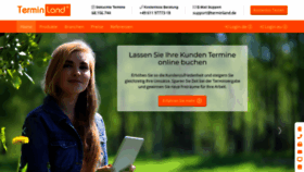 What Terminland.de website looked like in 2023 (1 year ago)
