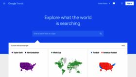 What Trends.google.com.pk website looked like in 2023 (1 year ago)