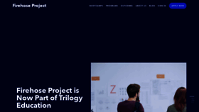 What Thefirehoseproject.com website looked like in 2023 (1 year ago)