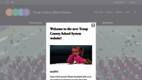 What Troup.org website looked like in 2023 (1 year ago)
