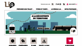 What Transports-lia.fr website looked like in 2023 (1 year ago)