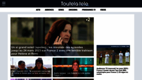 What Toutelatele.com website looked like in 2023 (1 year ago)