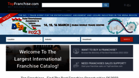 What Topfranchise.com website looked like in 2023 (1 year ago)