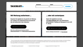 What Tageblatt.de website looked like in 2023 (1 year ago)